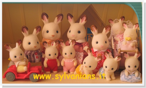 *NEW* SYLVANIAN FAMILIES 4627 Chocolate Rabbit Grandparents Family Set of 2 